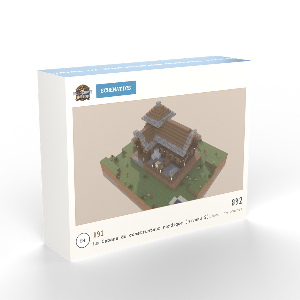 Boîte du build N°091, La Cabane du constructeur nordique (niveau 2)
