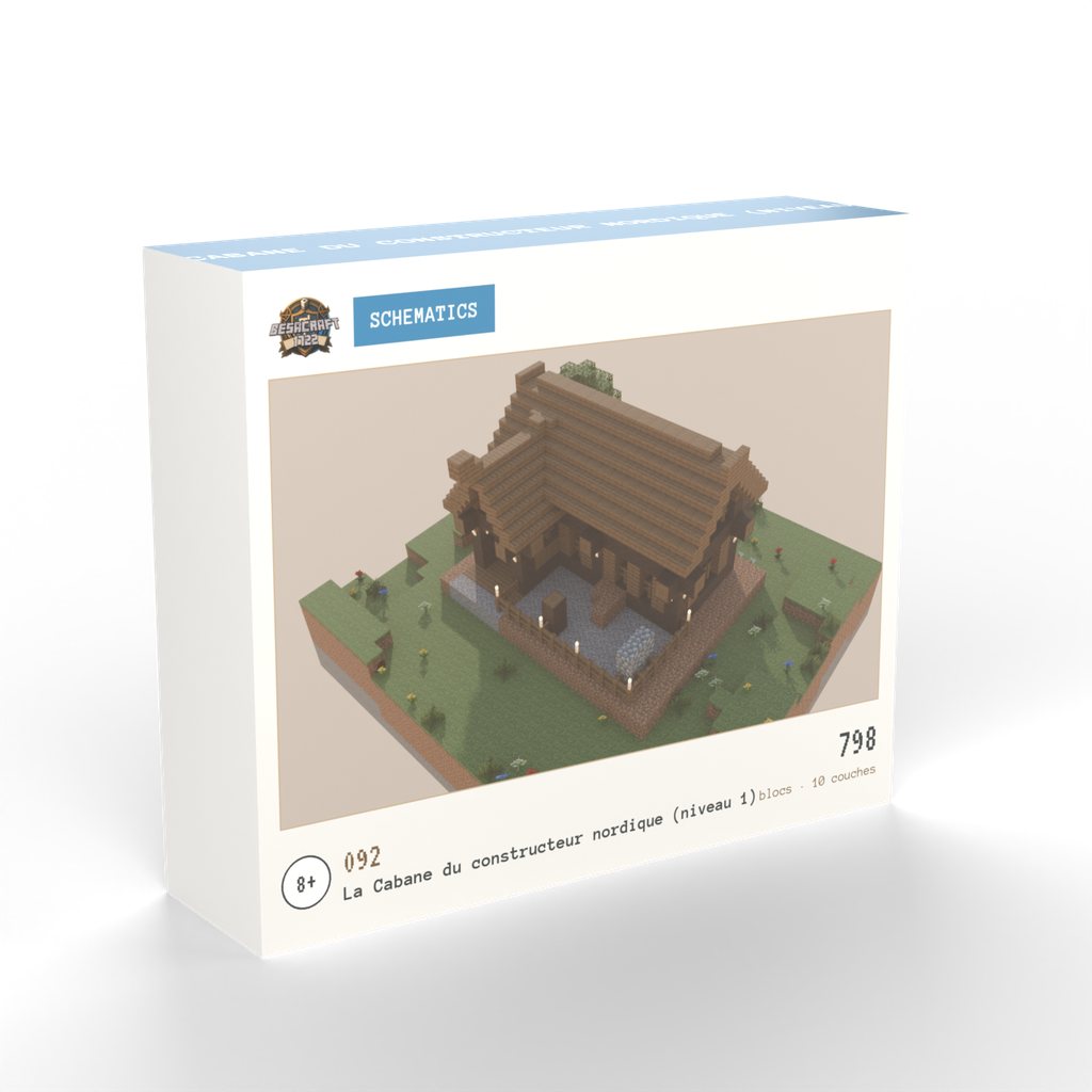 Boîte du build N°092, La Cabane du constructeur nordique (niveau 1)
