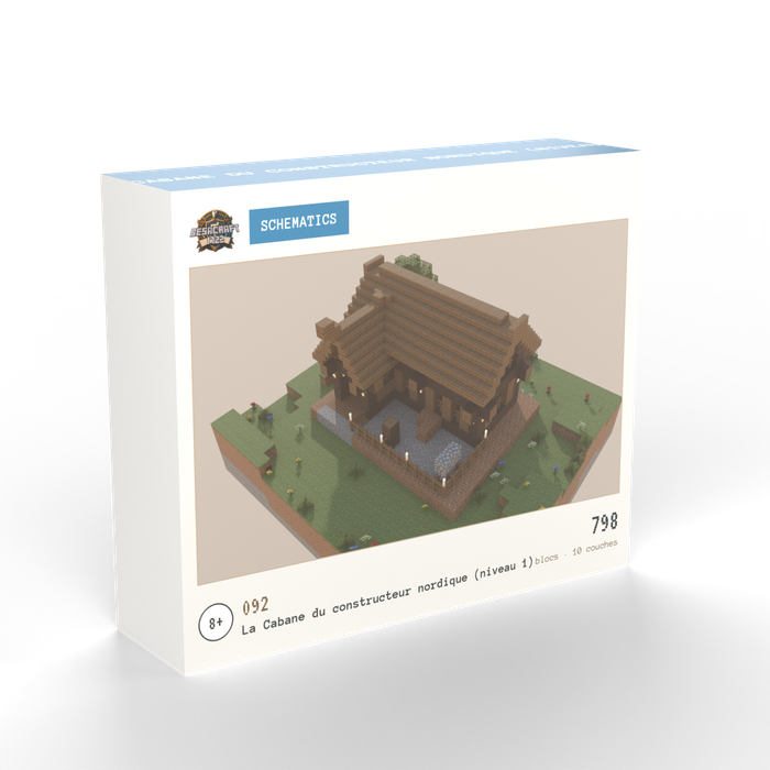 Boîte du build N°092, La Cabane du constructeur nordique (niveau 1)
